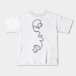 Three-phase skulls Kids T-Shirt